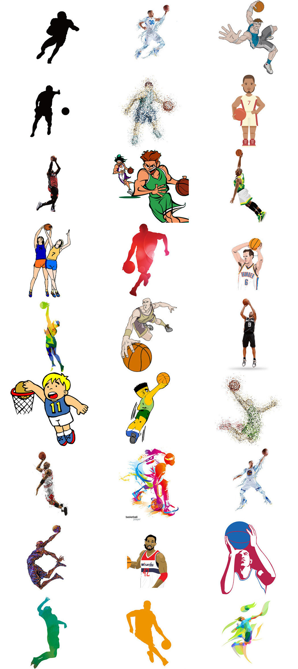 卡通篮球运动员免抠png透明素材素材