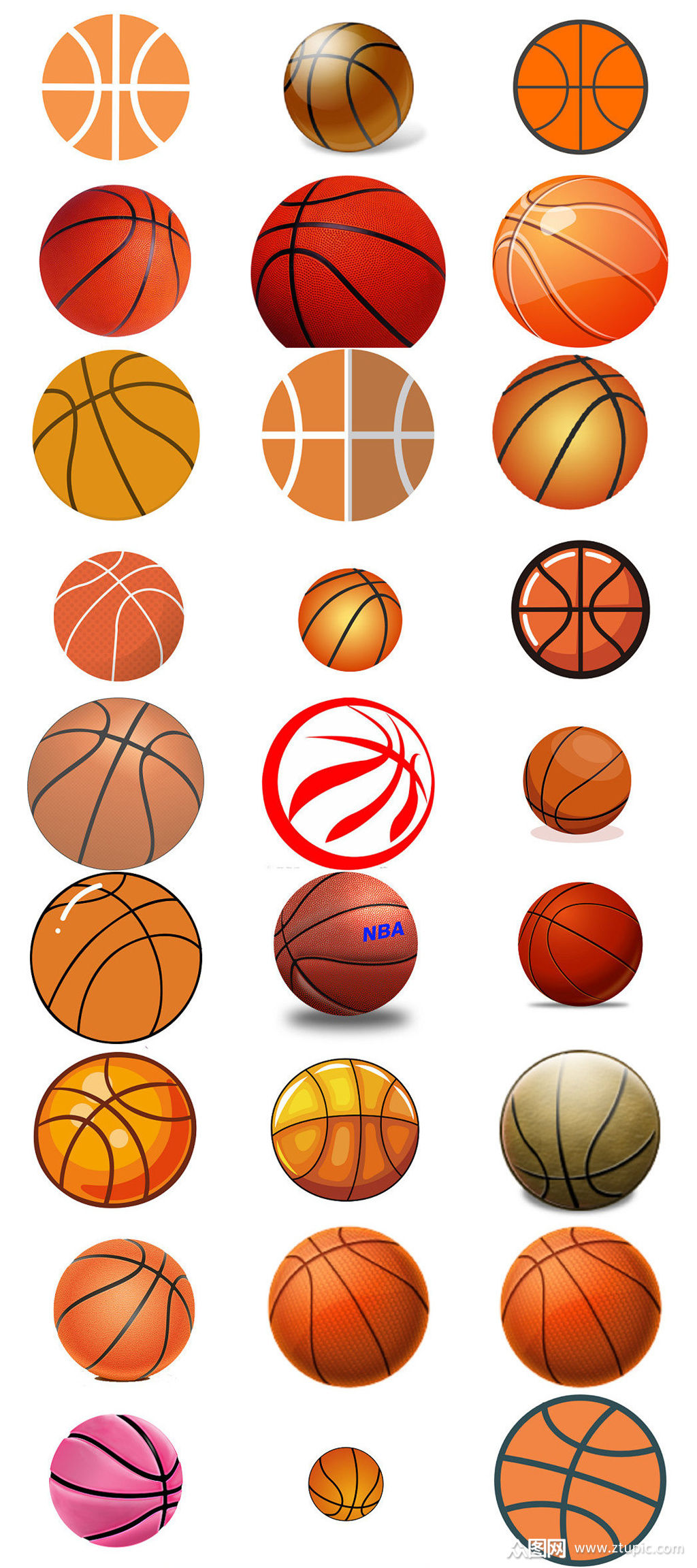 卡通篮球设计素材篮球卡通免抠图片素材