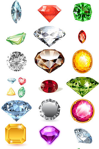 宝石钻石免抠图PNG素材