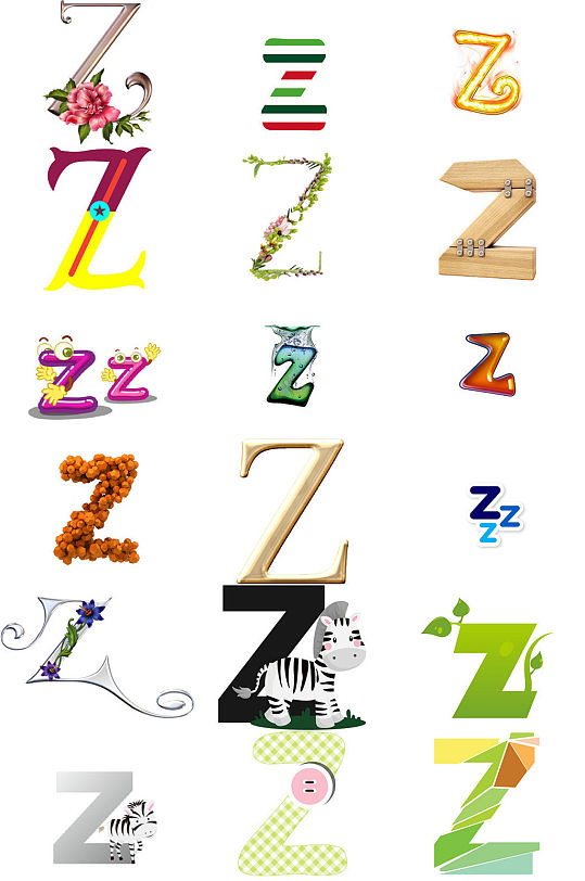 Z字母创意设计素材