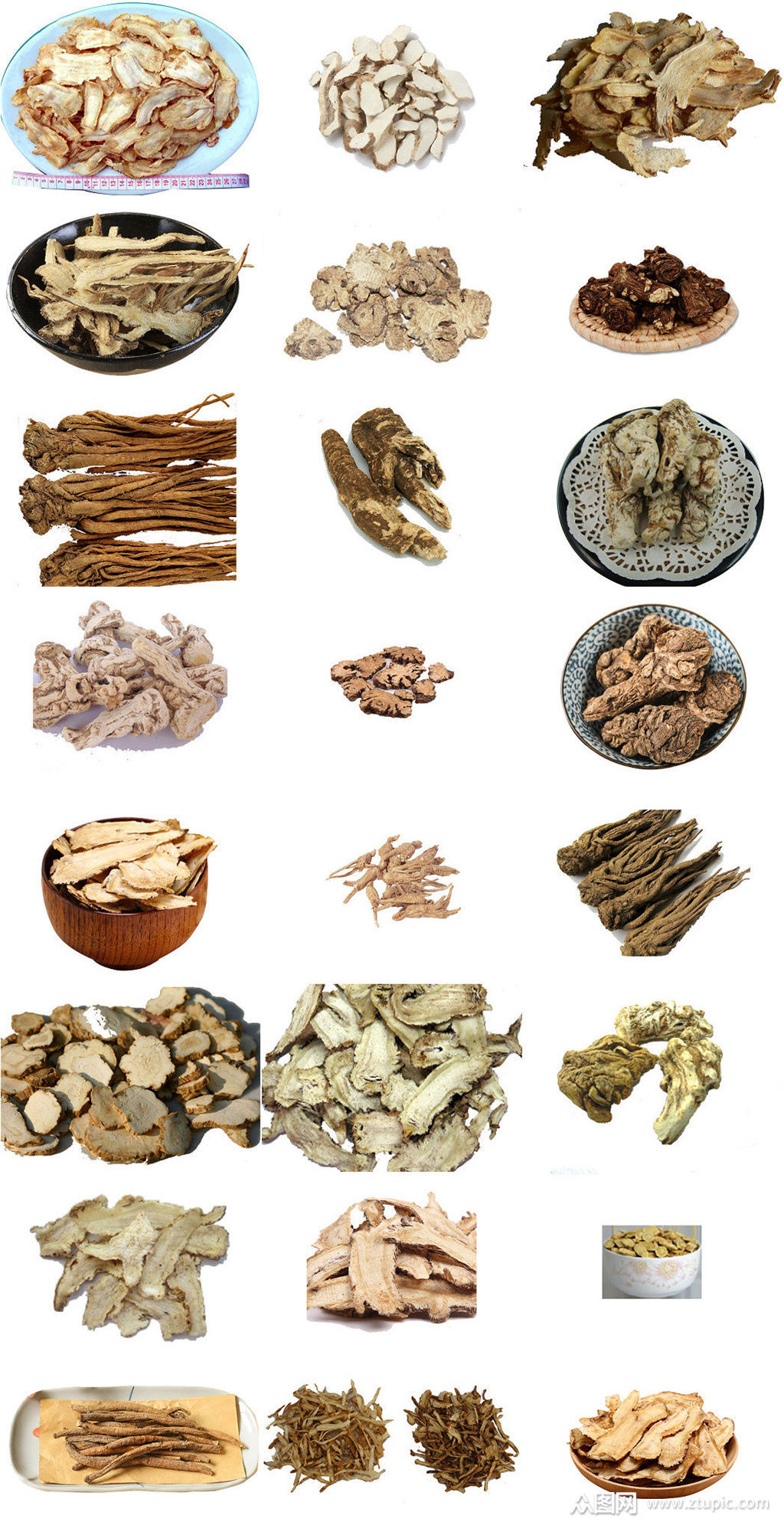 中药当归片ps设计元素锦集素材