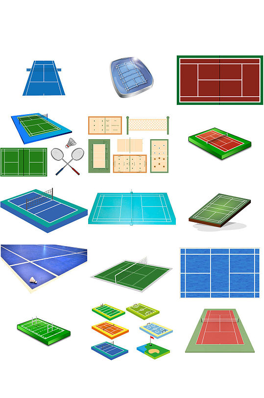 羽毛球场海报设计背景素材