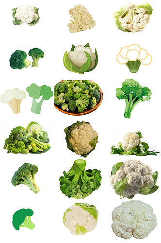 西兰花菜花蔬菜海报设计素材