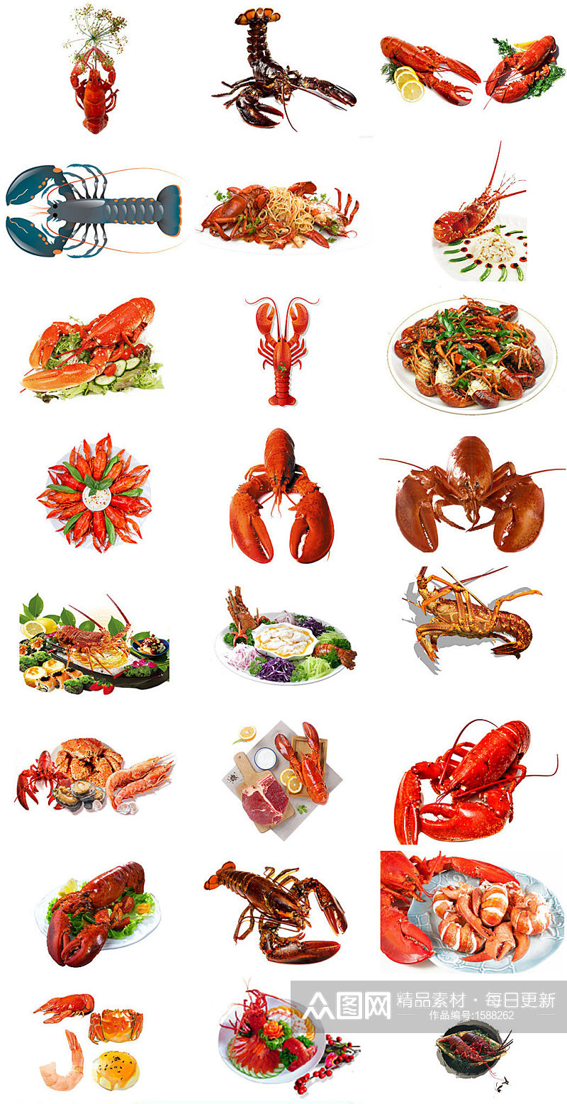 美食大龙虾海报设计素材下载素材