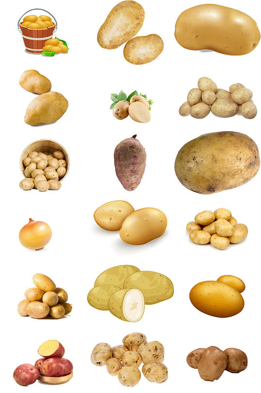 马铃薯土豆海报设计素材