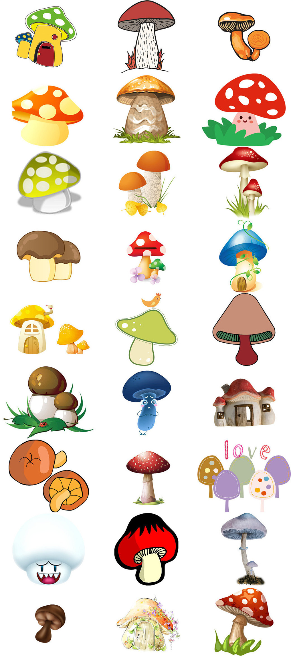 以蘑菇为主题的设计图片