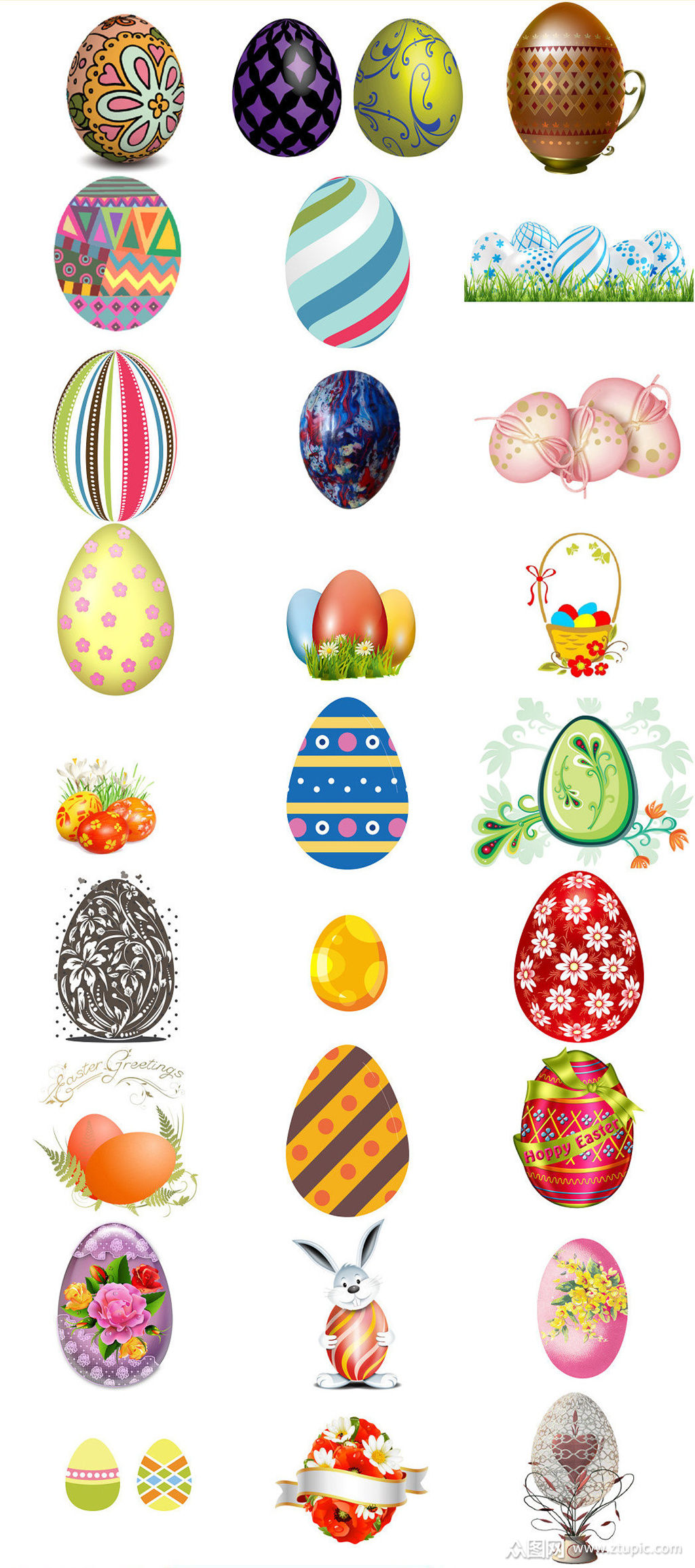 彩蛋金蛋设计元素金蛋彩蛋免抠素材素材