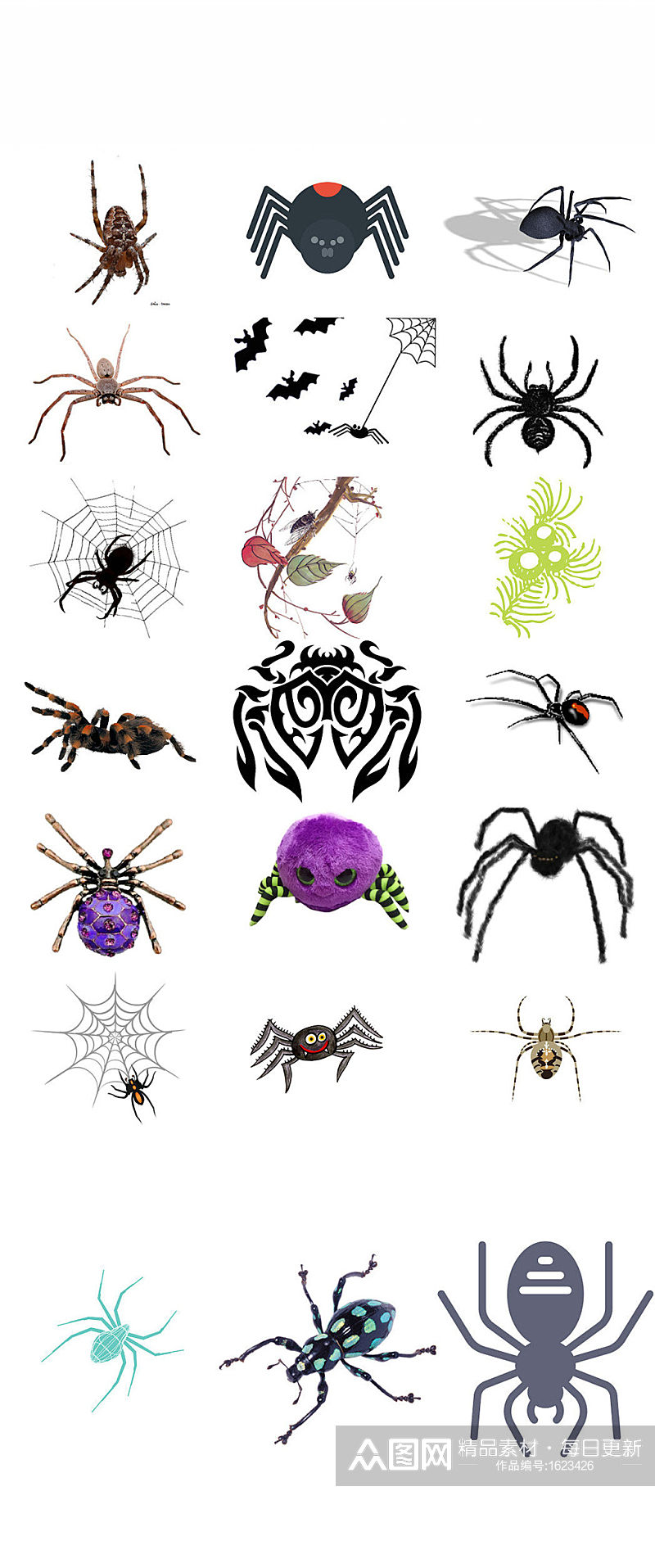 蜘蛛ps装饰图片设计素材素材