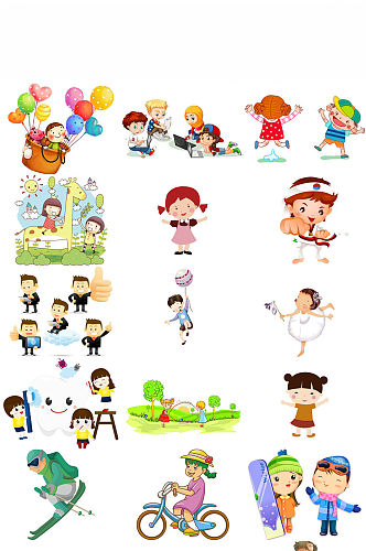 幼儿园儿童幼儿园小朋友插图设计图