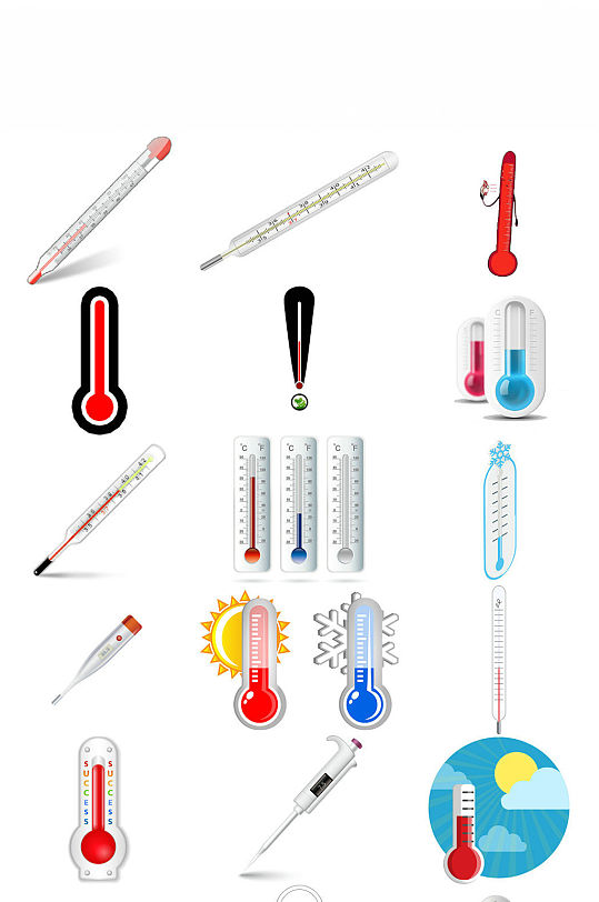 温度计ps制作设计素材