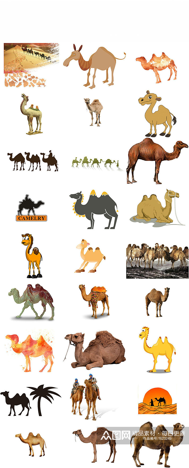 沙漠动物骆驼免抠png透明底素材素材