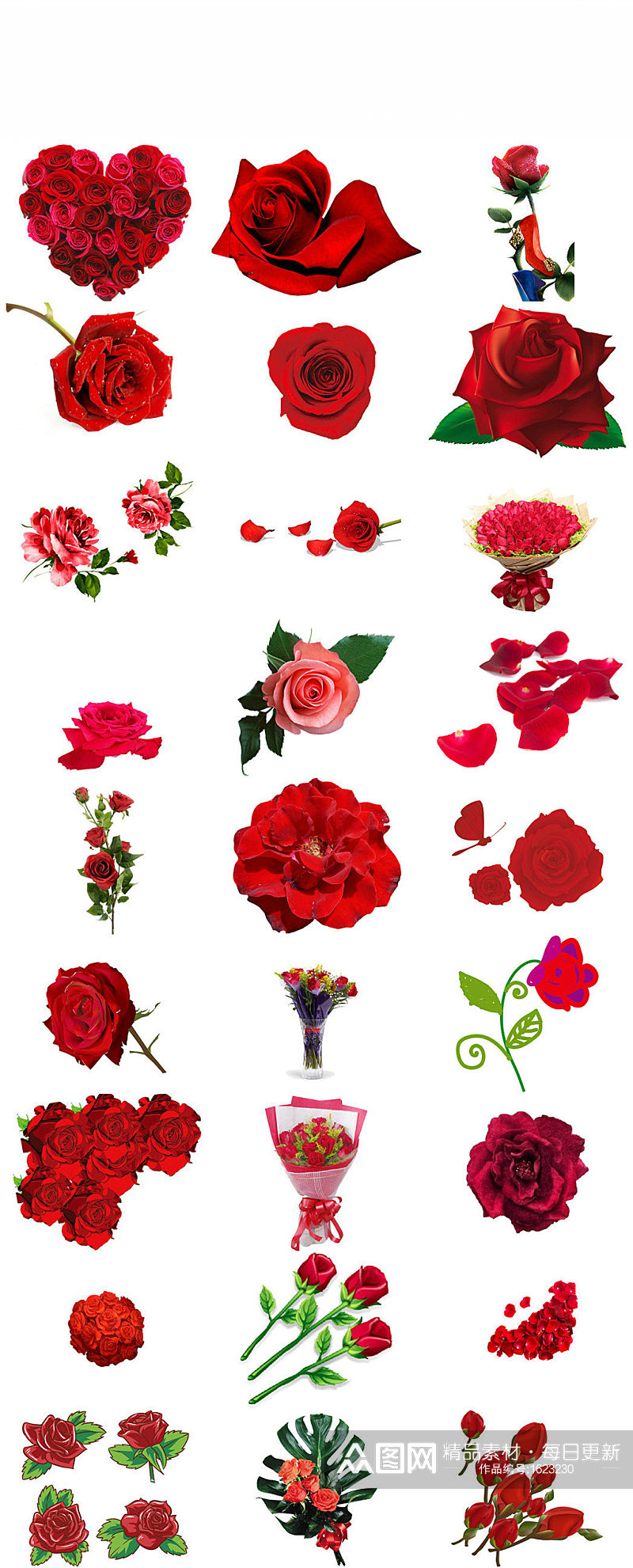 情人节红玫瑰图片素材大全素材
