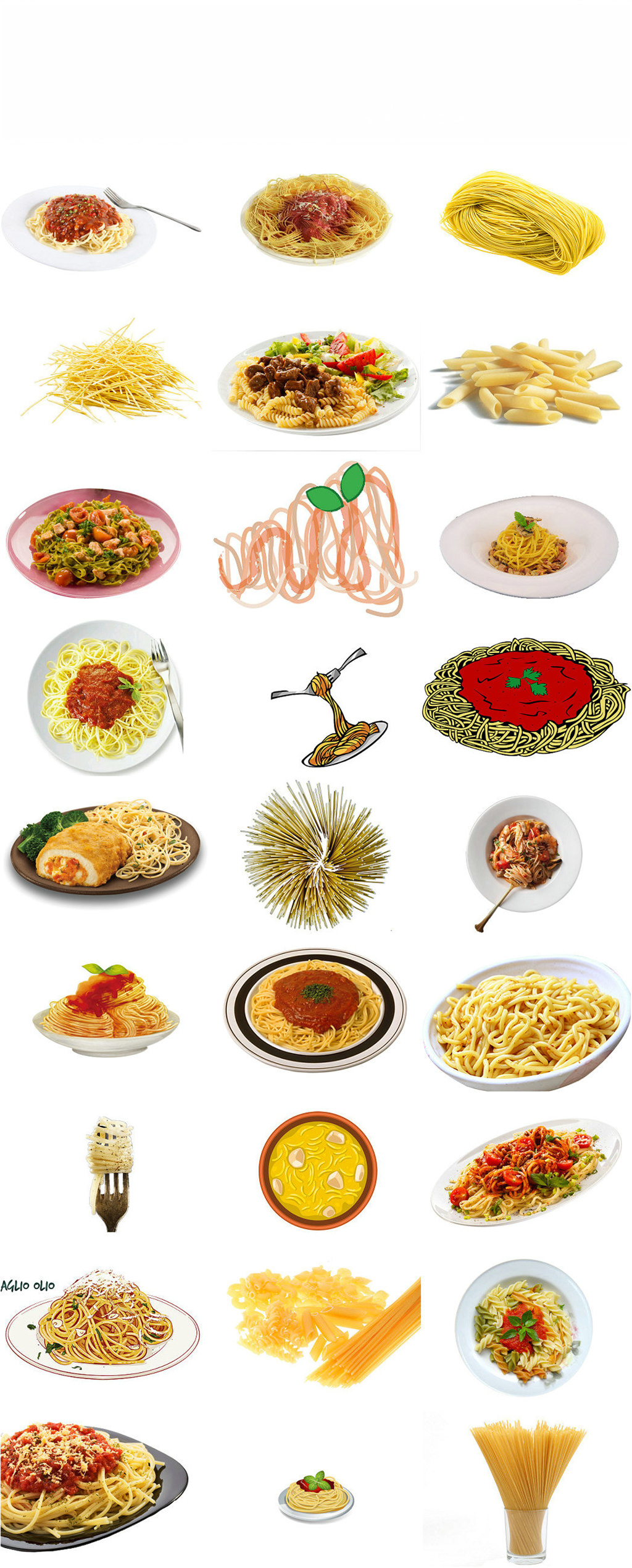 美食意大利面免抠png透明底素材