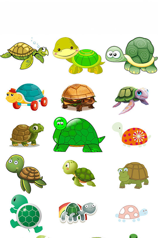 卡通乌龟免抠png图片素材