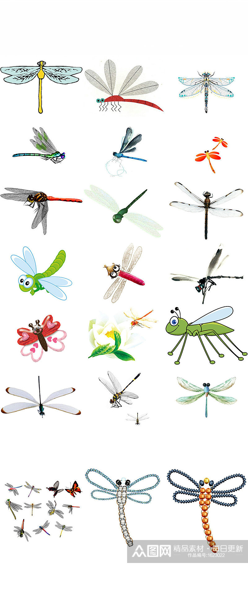 卡通蜻蜓免抠png透明背景素材素材