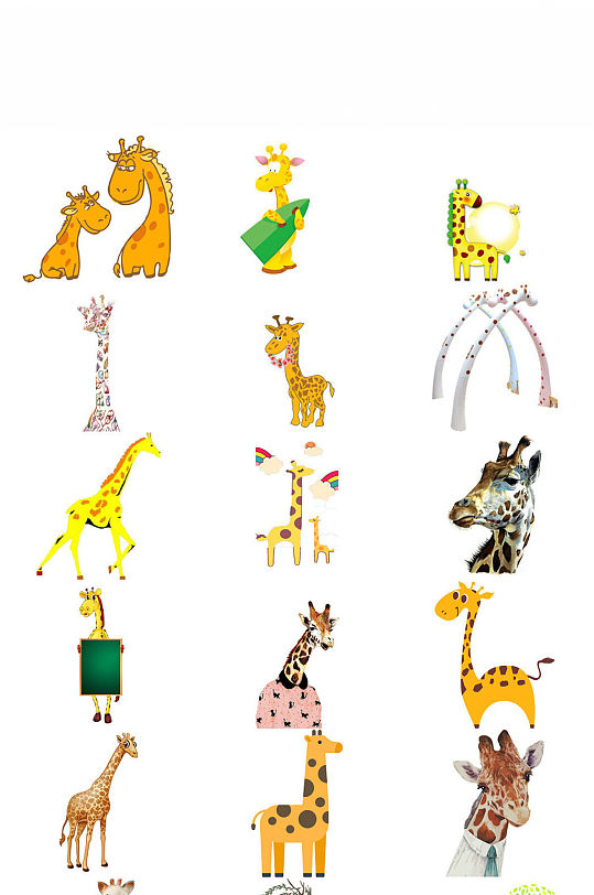 卡通长颈鹿简笔画图片-卡通长颈鹿简笔画素材-卡通长颈鹿简笔画模板