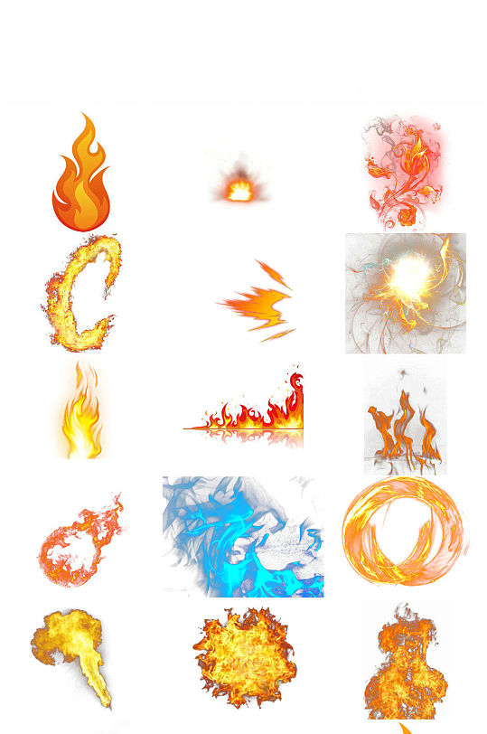 火火苗火花os美工设计素材图片