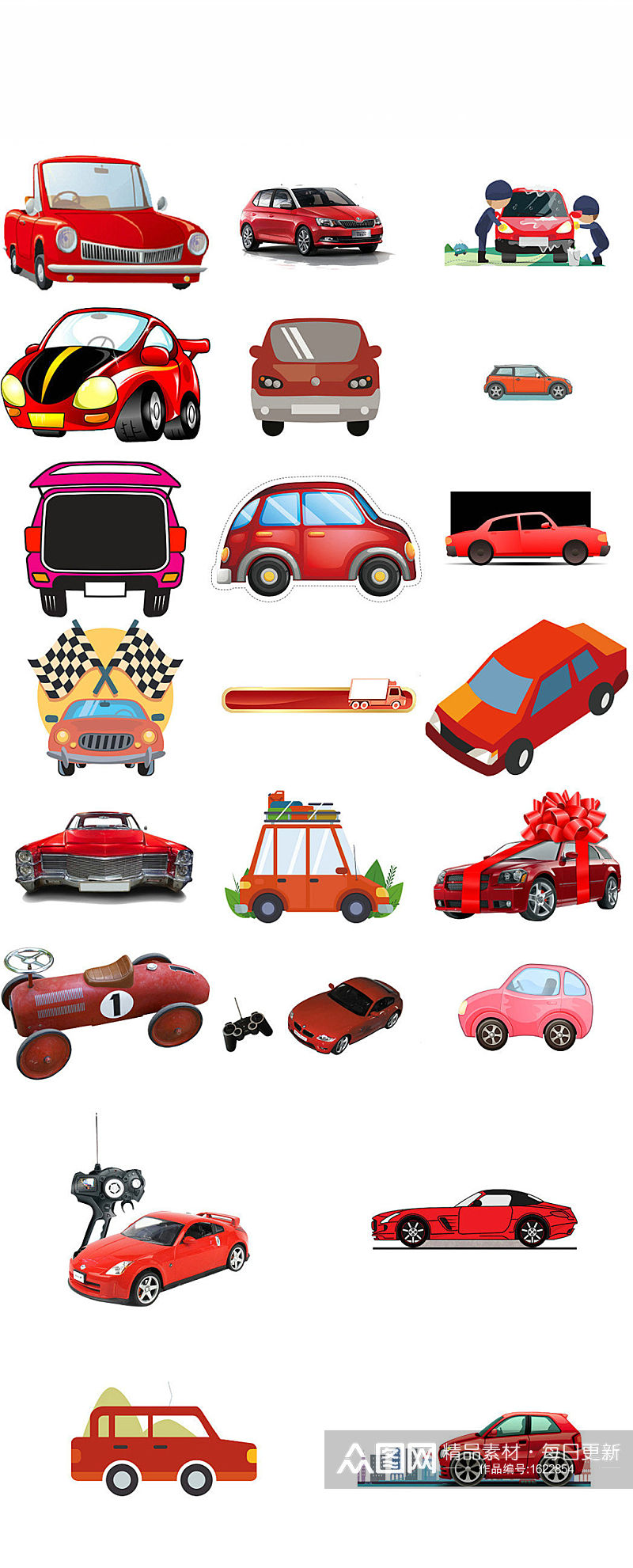 红色小汽车ps美工设计素材素材