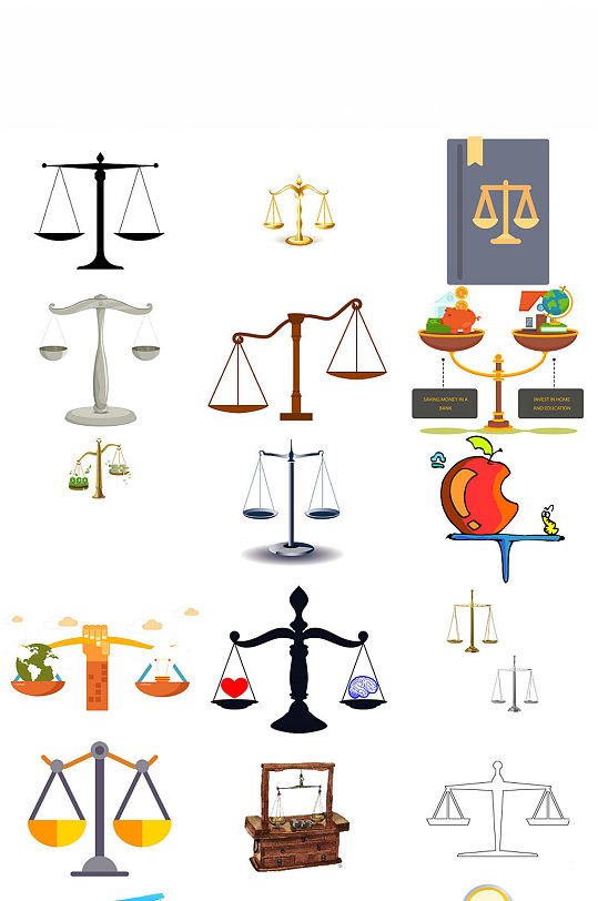 法律法庭天平设计元素立即下载法律讲堂海报宣传红色世界社会公正日