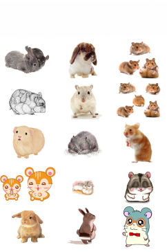 动物仓鼠形象设计免抠png图片