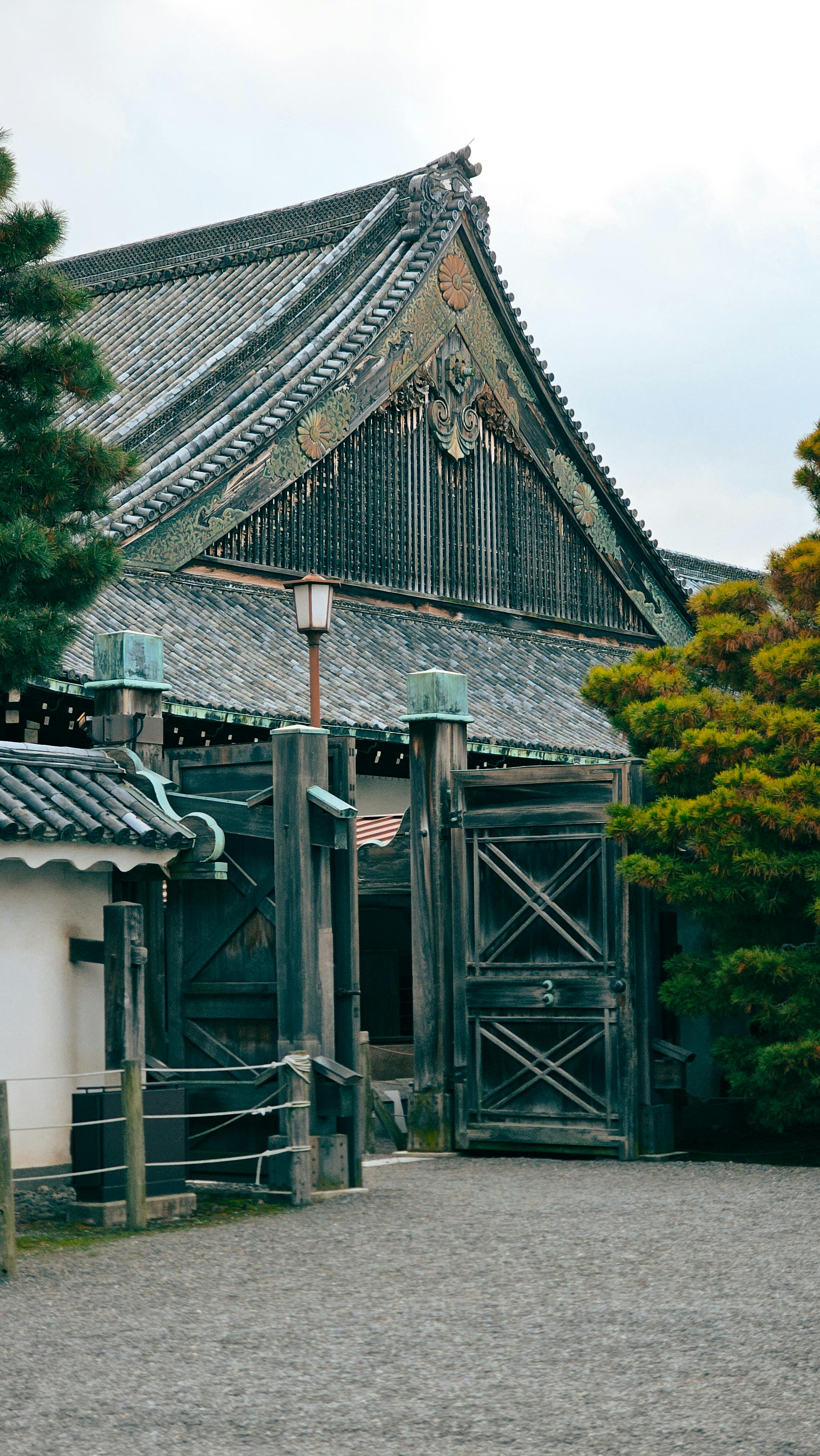 古朴传统建筑入口景观素材