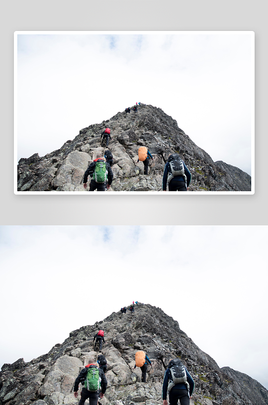 登山旅行的人物图片y