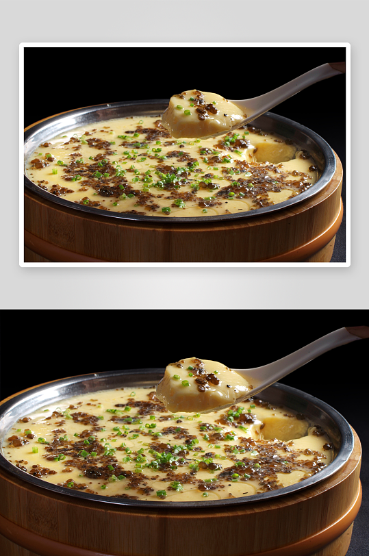 细嫩爽滑入口即化的鸡蛋羹图片摄影2-众图网