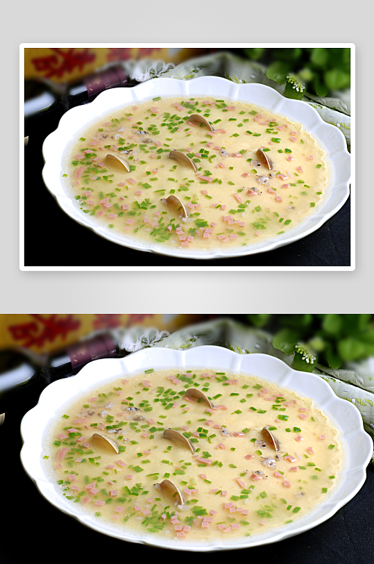 细嫩爽滑入口即化的鸡蛋羹图片摄影8-众图网