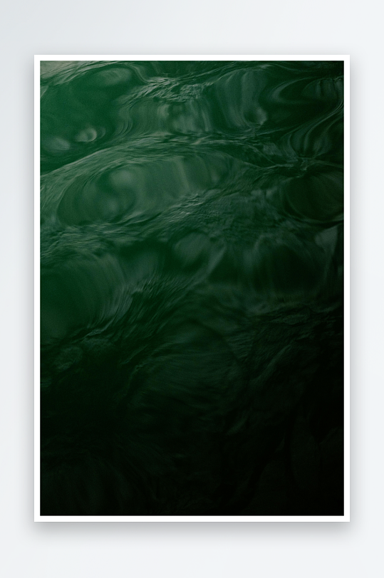 深绿色水面波纹纹理特写-众图网