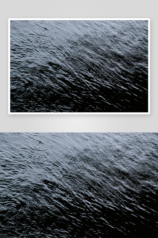 深蓝色水面波纹纹理特写-众图网