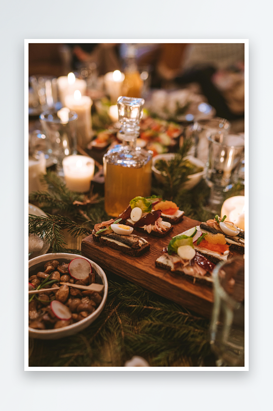 烛光晚餐精致美食摆盘-众图网