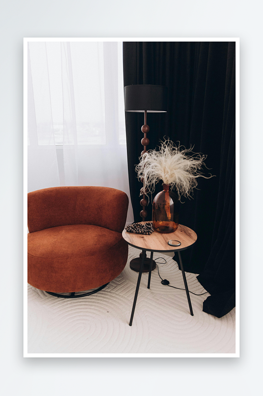 现代简约室内一角-众图网