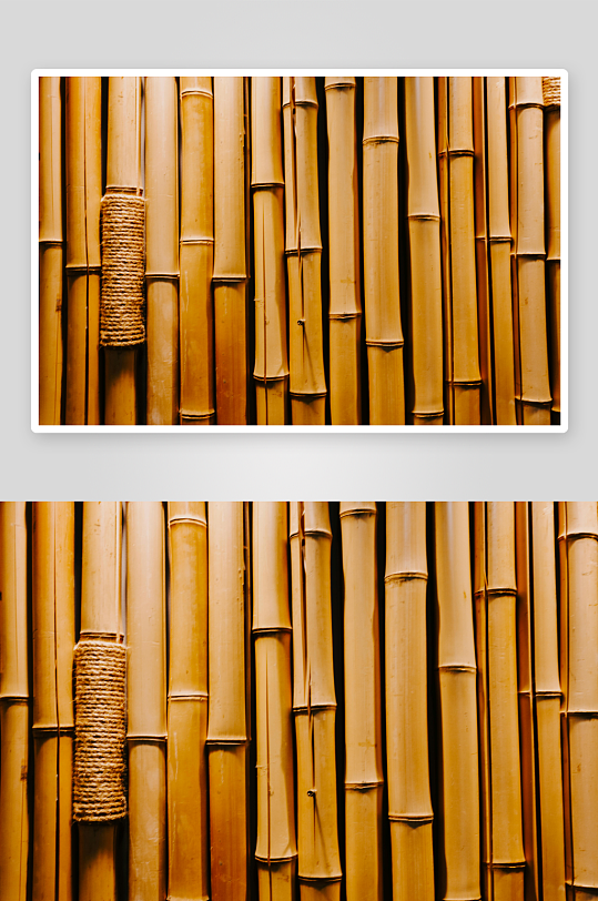 竹竿排列墙面细节特写-众图网
