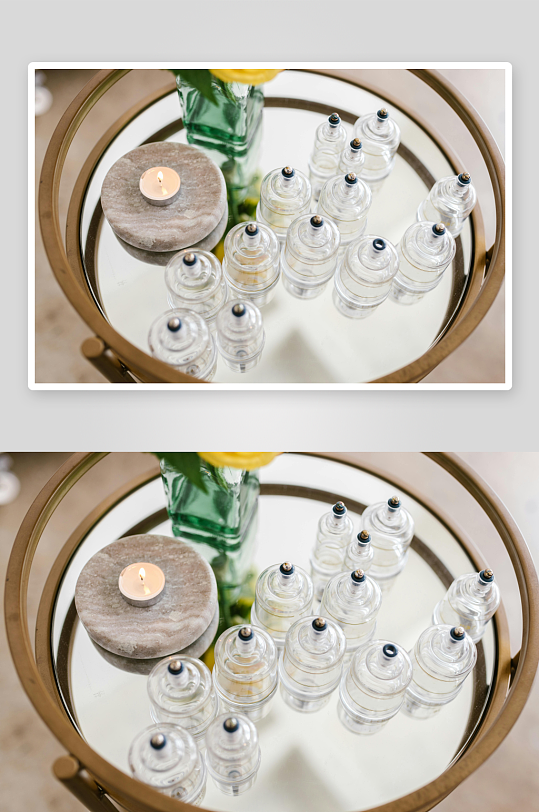 美容工具与香薰蜡烛摆件-众图网