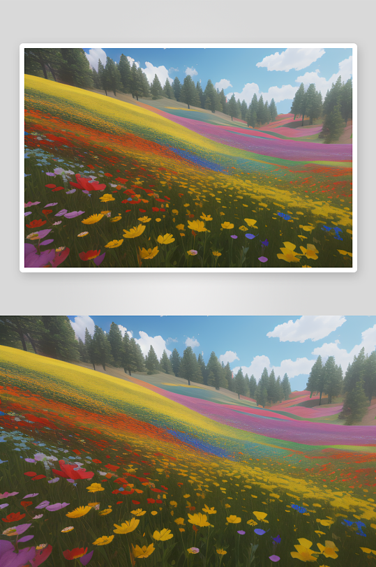 野花的色彩之谜视觉