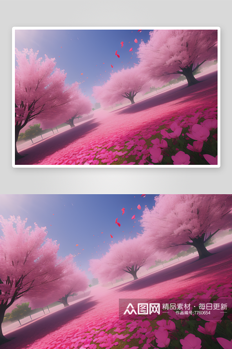 粉色花瓣美丽粉色美景素材