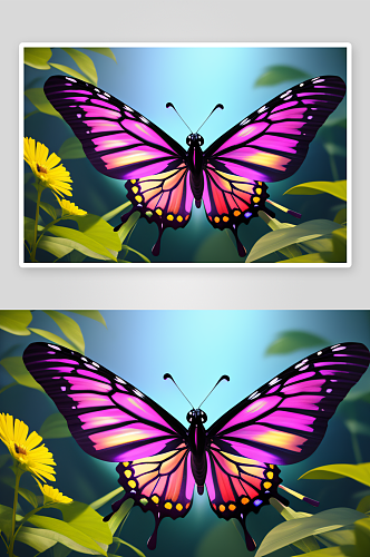 美丽的漂亮蝴蝶翅膀