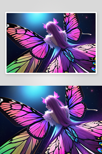 美丽的漂亮蝴蝶翅膀