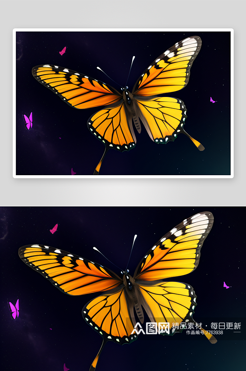 美丽的漂亮蝴蝶翅膀素材