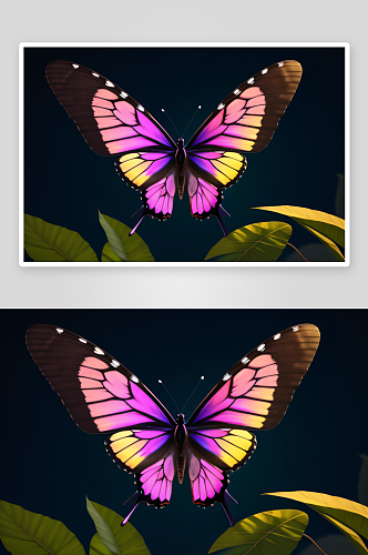 飞翔的漂亮蝴蝶翅膀