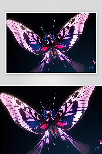 轻盈的漂亮翅膀蝴蝶
