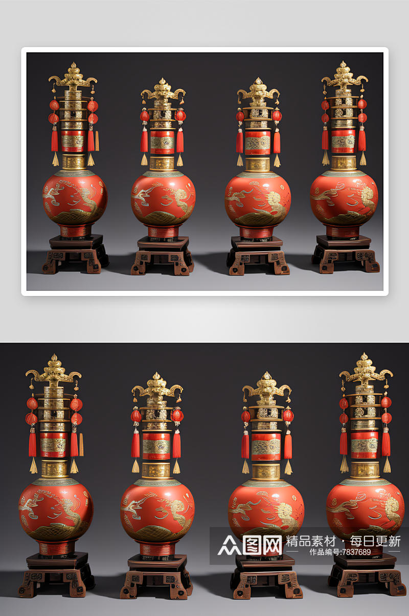 喵风格与古代中国元素的创意碰撞素材