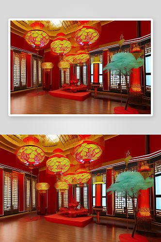 梦幻色彩下的中国灯笼节盛宴