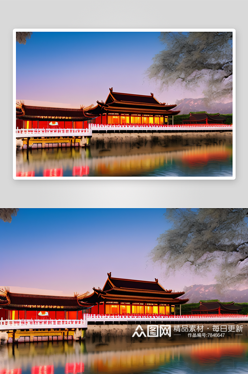 灯笼节的魔幻之旅探索中国古代宫殿的奇迹素材