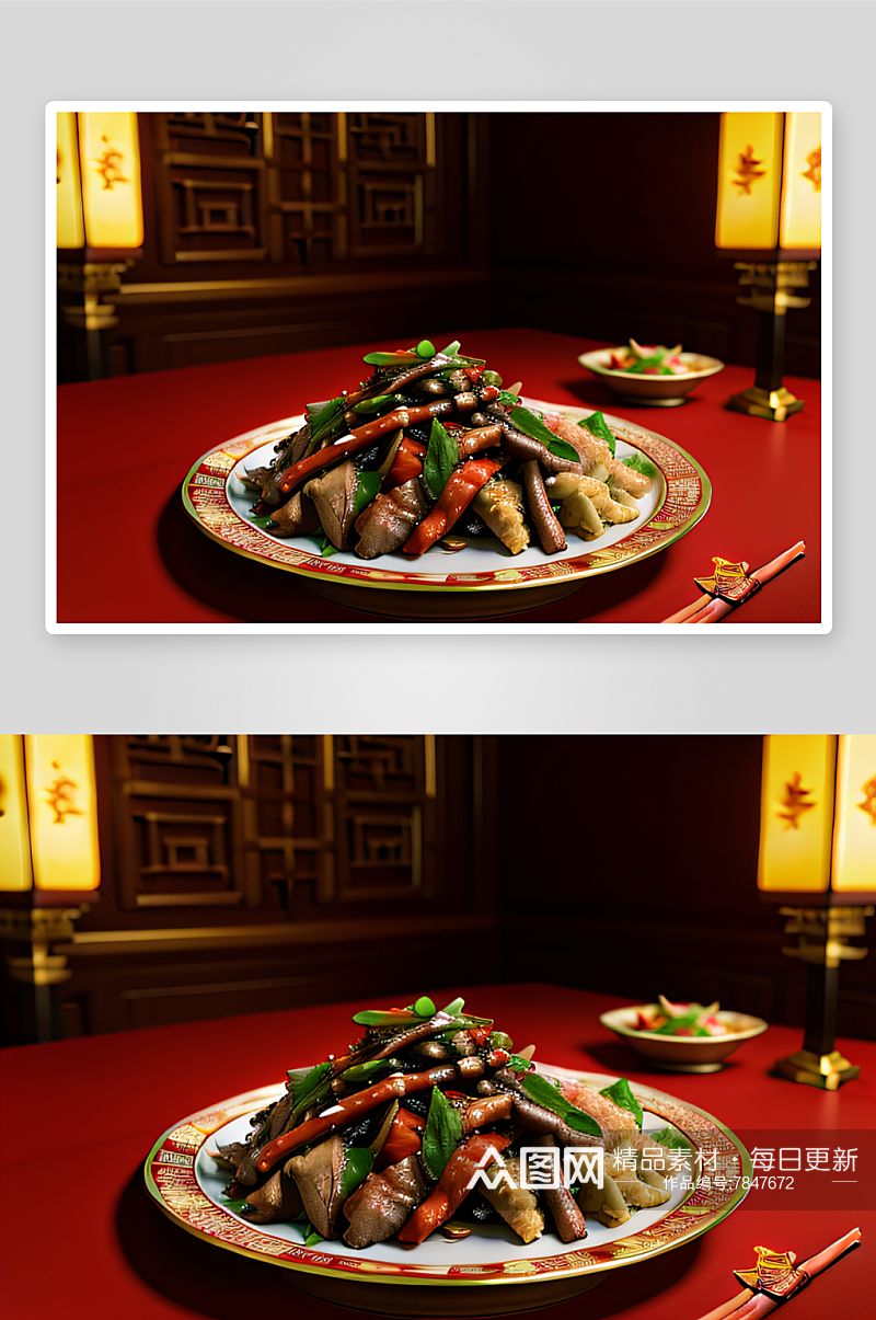 中国传统美食的精髓素材