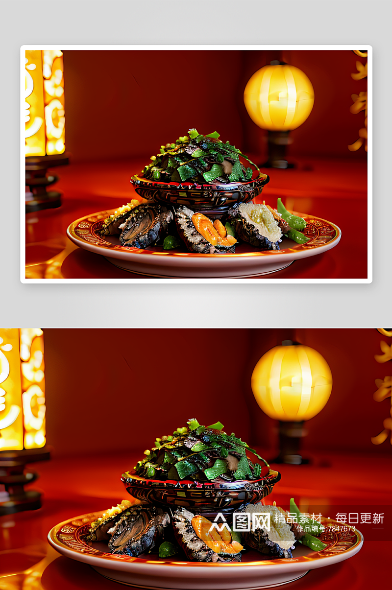 中国传统美食的精髓素材