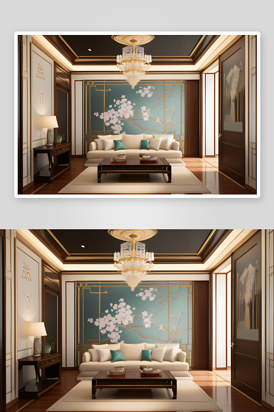 中式风格家居墙面壁纸的独特魅力