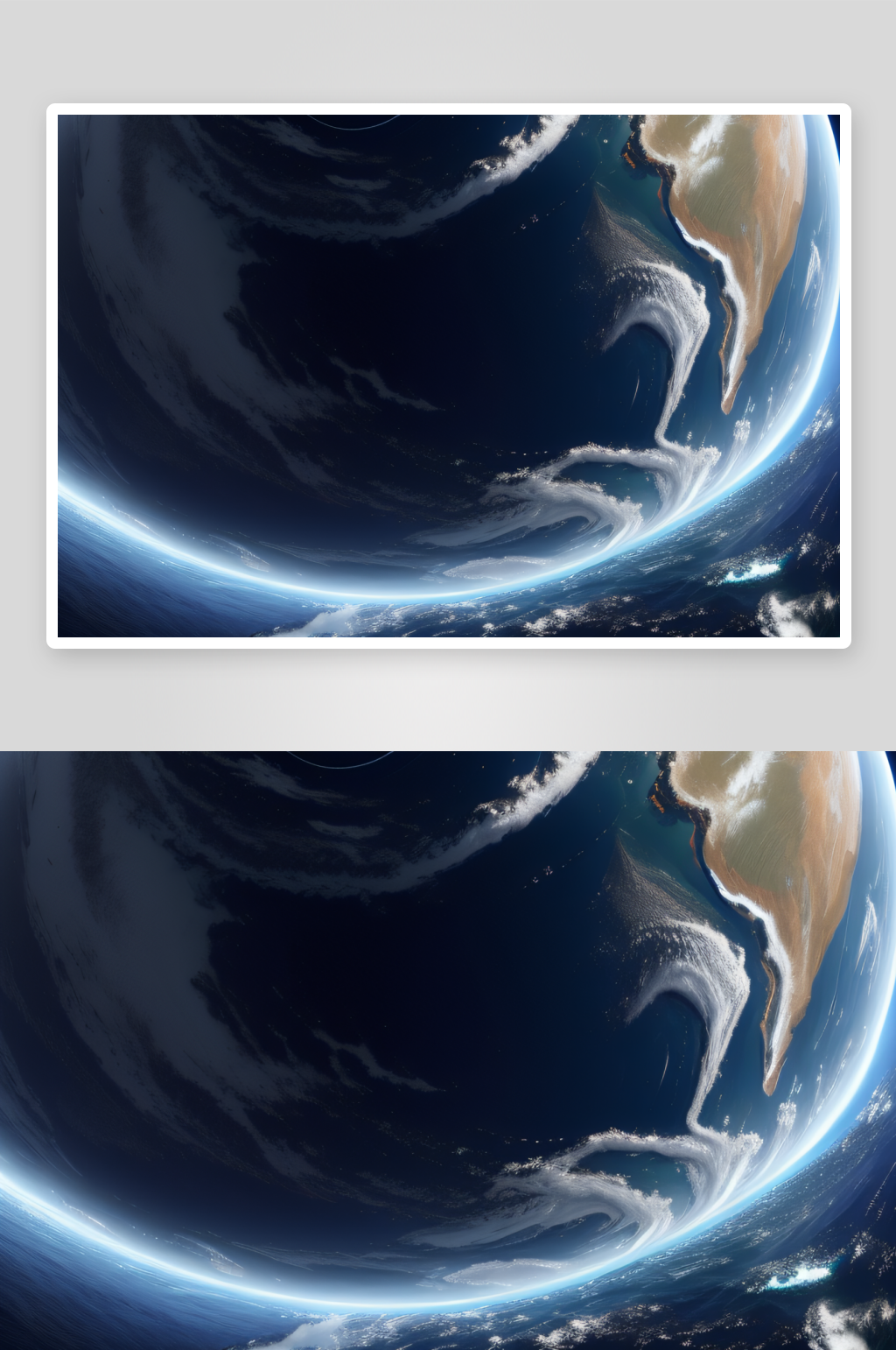 天空之蓝的星球海洋与大陆素材