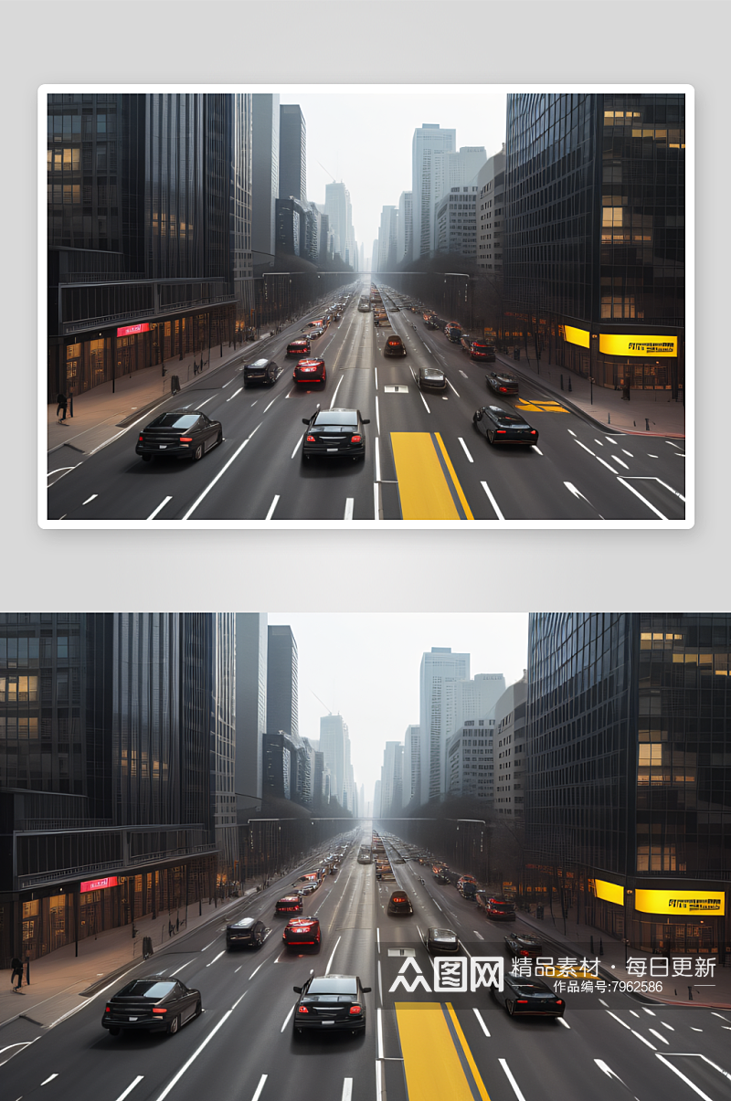 都市之光绘制的速度与优雅素材
