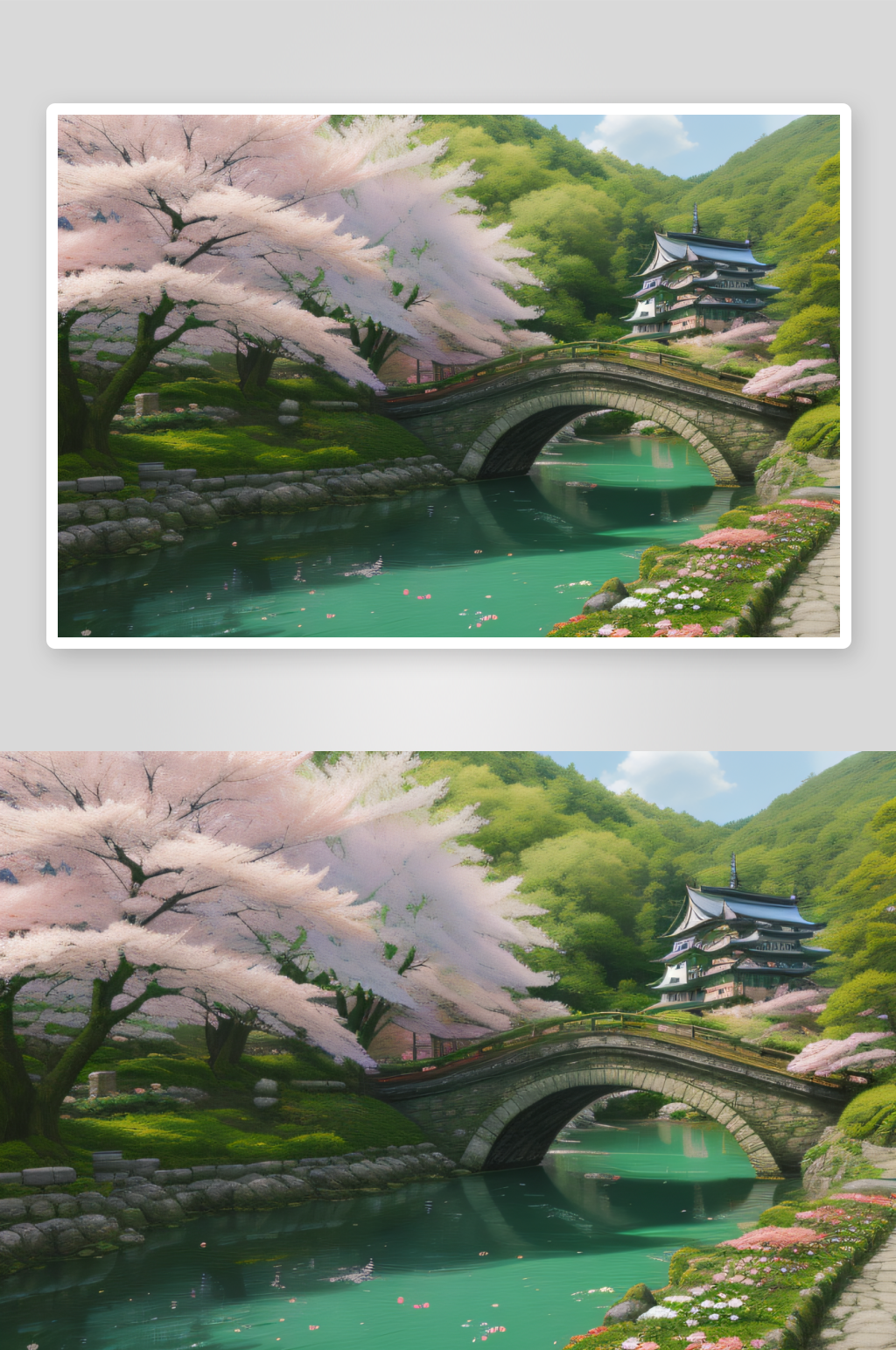 宫崎骏之春的小桥素材